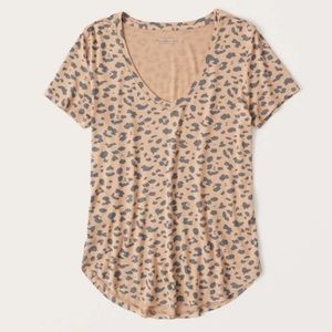Abercrombie and Fitch Drapey V neck tee
